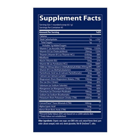 Trace Minerals, Power Pak Canister Açaí Berry, 275 Grams Trace Minerals