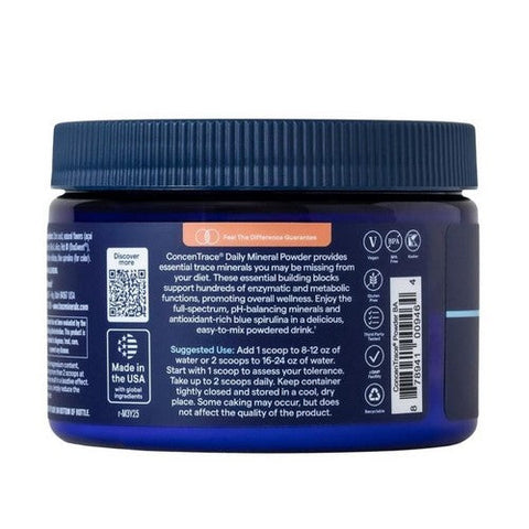 Trace Minerals, ConcenTrace Daily Mineral Powder Blue Acai, 6.35 Oz Trace Minerals