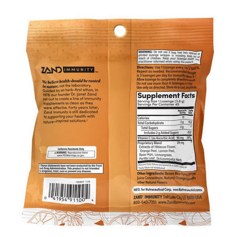 Zand, Immunity Orange C Natural, 45 Count Zand