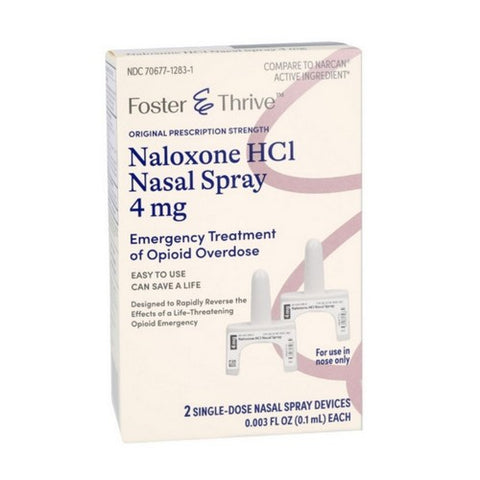 Naloxone HCI Nasal Spray 2 Count by Foster And Thrive