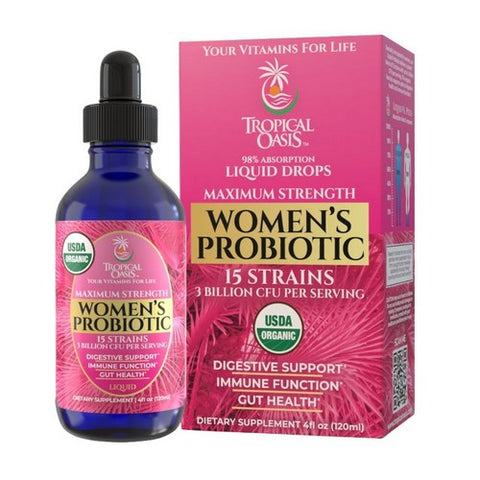 Organic Women's Probiotic Liquid 4 Oz by Tropical Oasis