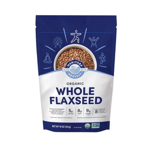 Flaxseed Organic Whole Brown 10 Oz by Manitoba Harvest