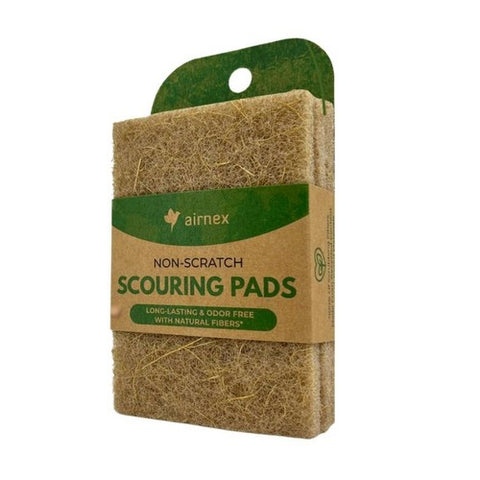 Scouring Pads Non Scratch Plant Based Multipurpose Eco Scrubber 3 Count by Airnex