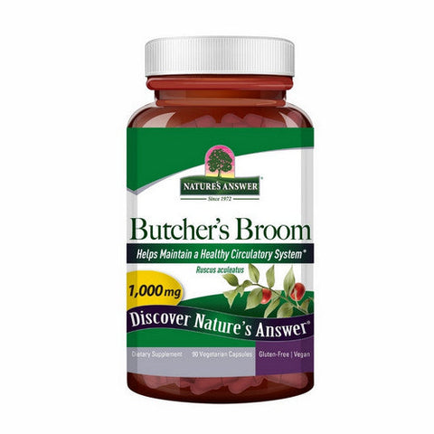 Nature's Answer, Butchers Broom Root, 1000 Mg, 90 Veg Caps Nature's Answer