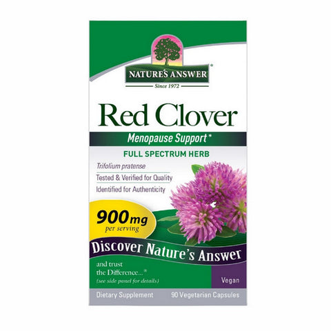 Nature's Answer, Red Clover, 900 Mg, 90 Veg Caps