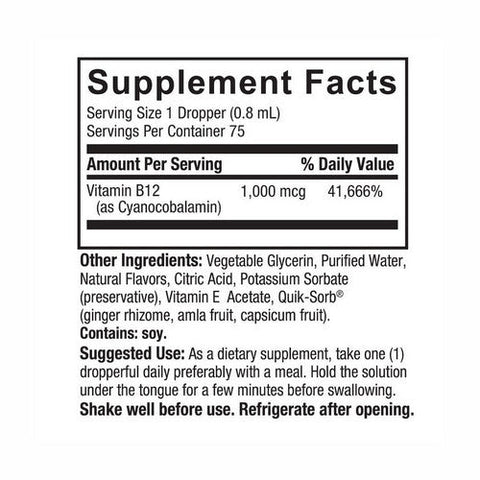 Nature's Answer, Liquid Vitamin B-12, 1000 Mcg, 2 Oz Nature's Answer