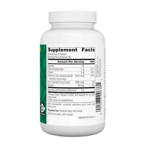 Source Naturals, Spirulina, 500 MG, 200 Tabs Source Naturals