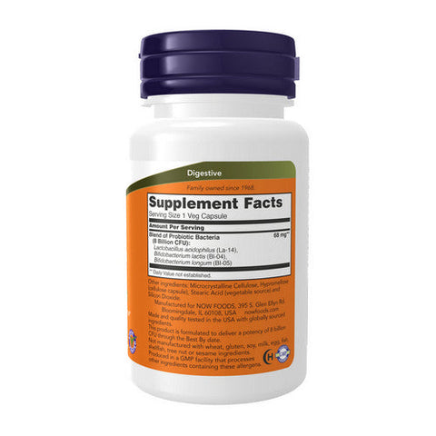 Now Foods, 8 Billion Acidophilus & Bifidus, 60 Veg Caps Now Foods