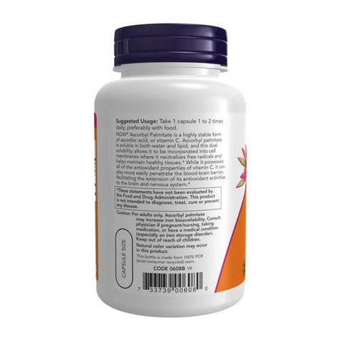 Now Foods, Ascorbyl Palmitate, 500 mg, 100 Veg Caps Now Foods