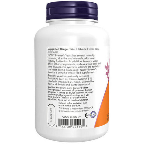 Now Foods, Brewer's Yeast, 650 Mg, 200 Tabs Now Foods