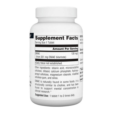 Source Naturals, Dmae Dimethylaminoethanol Bitartrate, 351 Mg, 200 Tabs Source Naturals