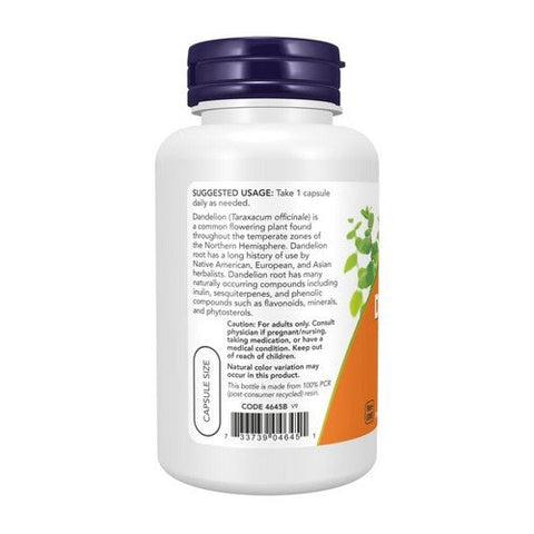 Now Foods, Dandelion Root, 500 Mg, 100 Veg Caps Now Foods