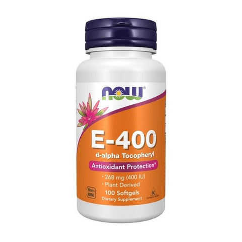 Now Foods, Vitamin E-400 D-Alpha Tocopheryl, 268 Mg, 100 Softgels Now Foods