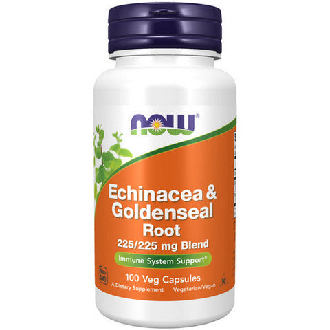 Now Foods, Echinacea & Goldenseal Root, 225 mg, 100 Veg Caps Now Foods