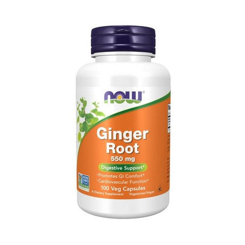 Now Foods, Ginger Root, 550 Mg, 100 Veg Caps Now Foods