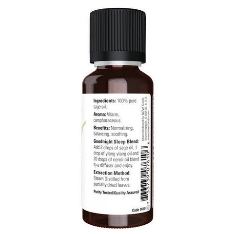 Now Foods, Sage Oil, 1 OZ Now Foods