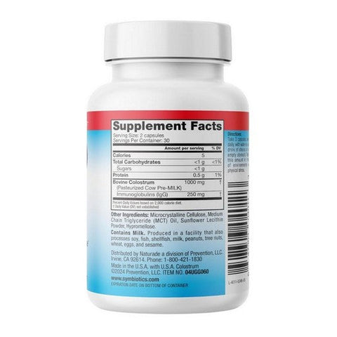 Symbiotics, Colostrum Plus with Bio-Lipic, 60 Caps Symbiotics