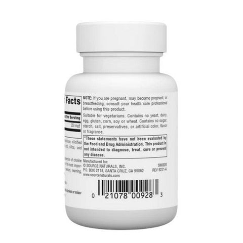 Source Naturals, Acetyl L-Carnitine, 250 mg, 30 Tabs Source Naturals