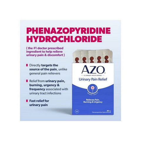 Azo, Urinary Pain Relief, Box Of 30 Azo