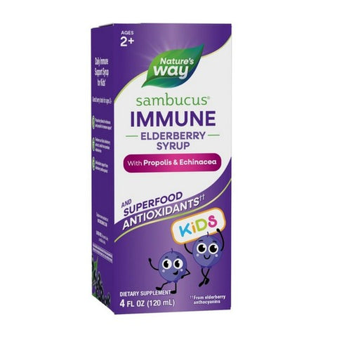 Sambucus Immune Elderberry Syrup for Kids* 4 Oz / Berry Flavored by Nature's Way