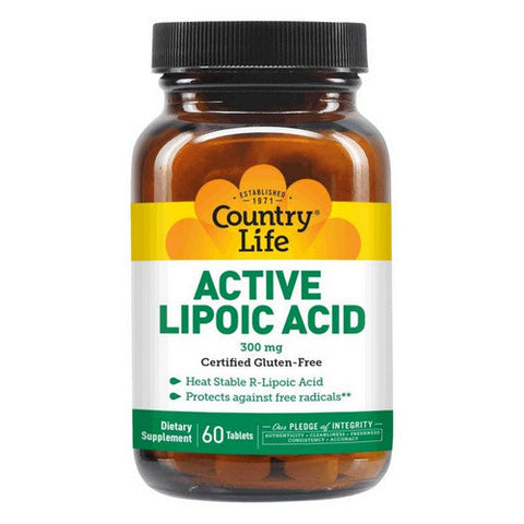 Country Life, Active Lipoic Acid, 60 Tabs Country Life
