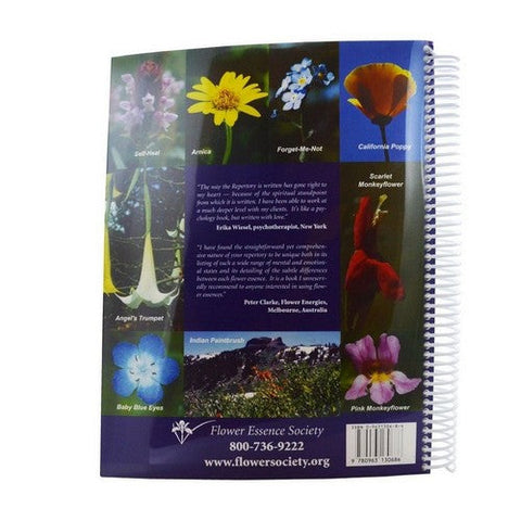 Flower Essence Services, Flower Essence Repertory Book, Comb Bound Book Flower Essence Services