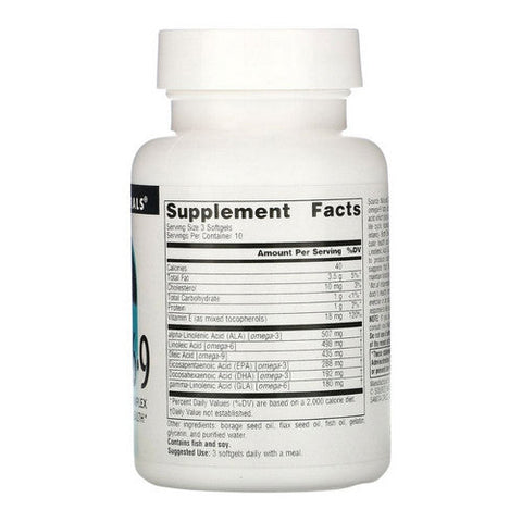 Source Naturals, Omega 3, 6, 9, 30 Softgels