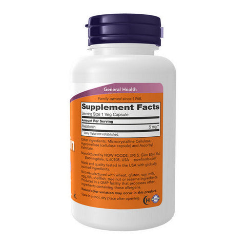 Now Foods, Melatonin, 5 mg, 180 Caps Now Foods