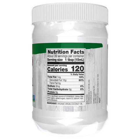 Now Foods, Organic Virgin Coconut Oil, 20 oz Now Foods