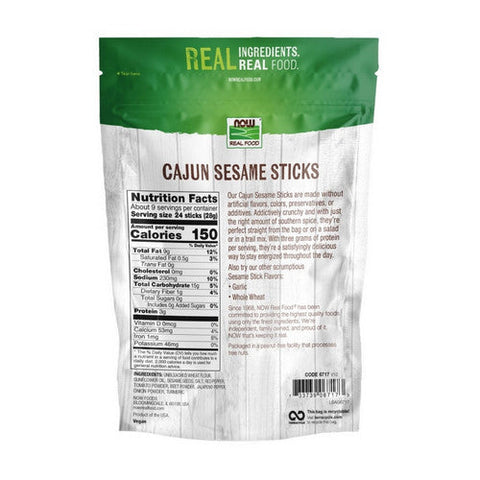 Now Foods, Cajun Sesame Sticks, 9 Oz Now Foods
