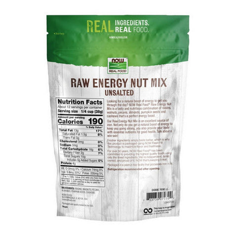 Now Foods, Raw Energy Nut Mix, Unsalted 16 Oz Now Foods