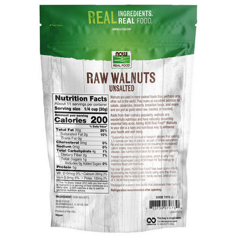 Now Foods, Walnuts Halves & Pieces Raw, 12 oz Now Foods