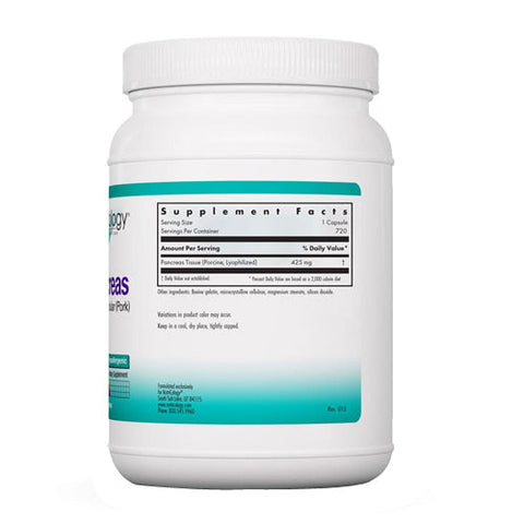 Nutricology/ Allergy Research Group, Pancreas Pork, 720 Capsules Nutricology/ Allergy Research Group