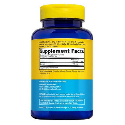 Nature's Life, Quercetin, 400 mg, 100 vcaps Nature's Life