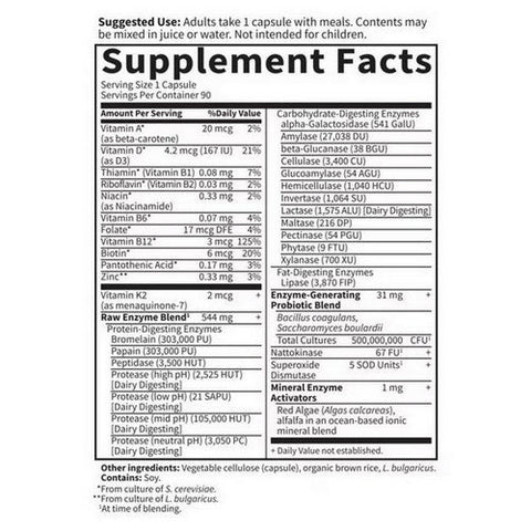 Garden of Life, RAW Enzymes Women, 90 caps Garden of Life