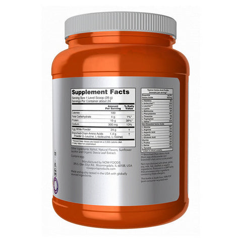 Now Foods, Egg White Protein, Creamy Vanilla Powder, 1.5 lbs Now Foods