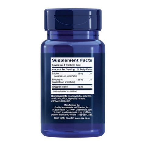 Life Extension, Potassium Iodide Tablets, 130 mg, 14 tabs Life Extension