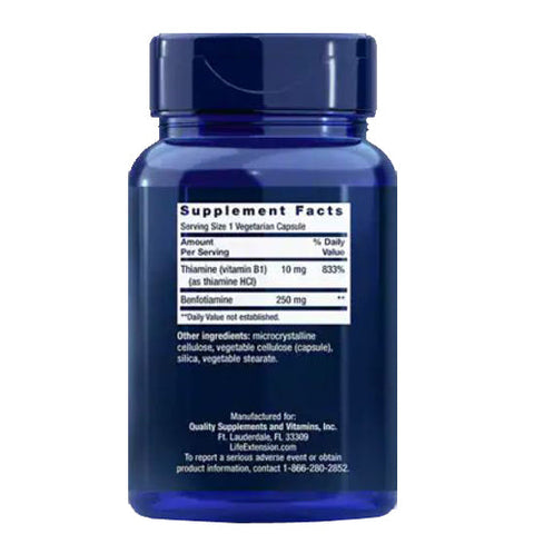 Life Extension, Mega Benfotiamine, 250 mg, 120 vcaps Life Extension