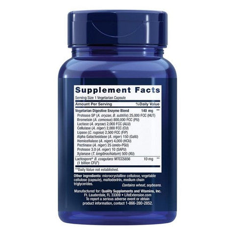 Life Extension, Enhanced Super Digestive Enzymes with Probiotics, 60 Veg Caps Life Extension