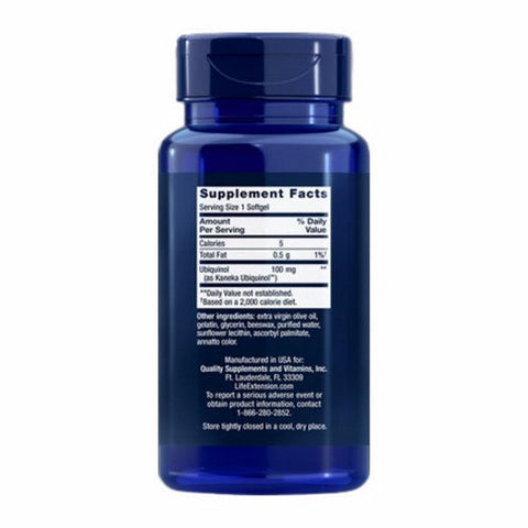 Life Extension, Super Ubiquinol CoQ10, 100 Mg, 60 Softgels Life Extension