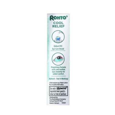 Rohto, Cooling Eye Drops Cool Relief, 0.4 Oz Rohto