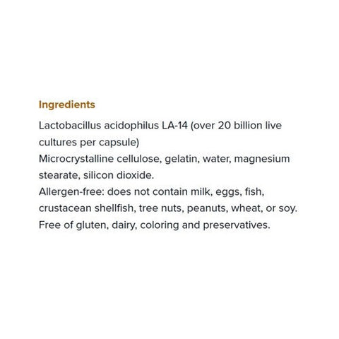 Florajen, Acidophilus Potent Probiotic, 60 caps Florajen