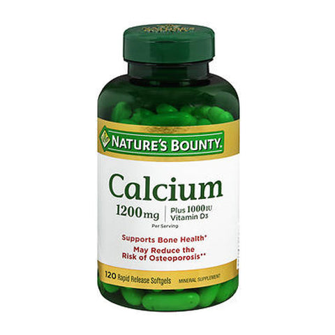 Nature's Bounty, Calcium Plus Vitamin D3, 1200 mg, 120 Softgels Nature's Bounty