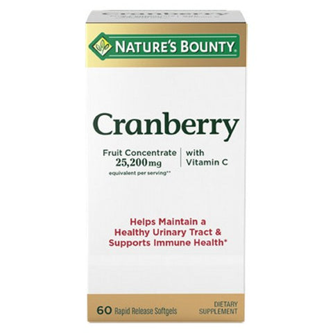 Nature's Bounty, Triple Strength Natural Cranberry, 60 caps Nature's Bounty